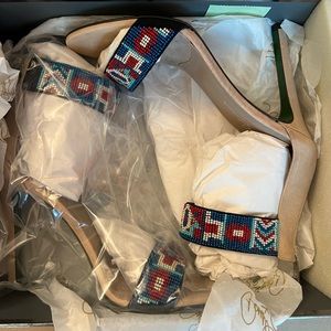 Donald J Pliner beaded heels